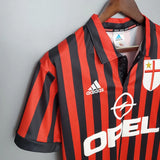 AC Milan Retro Jersey 1999/2000 Home Football Jersey Soccer Shirt - PalmSportss