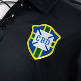 Brazil Jersey 2004 Black Retro Football Kit Long Sleeves