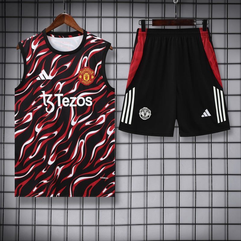 Manchester United Vest Set Training Tracksuits 25/26 Football Kit Soccer Jersey