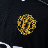 Man United Jersey 1998-99 Home Black Retro Kit Long Sleeves