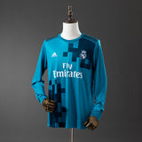 Real Madrid Jersey 2017/18 Third Retro Football Kit Long Sleeves