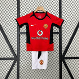Retro Kids Man United Home Jersey 02/04