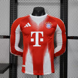 Player Version Bayern Munich Jersey 25/26 Home Long Sleeves Football Kit Soccer Jersey