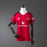 Women Man United Jersey 25/26 Home Football Kit Soccer Jersey