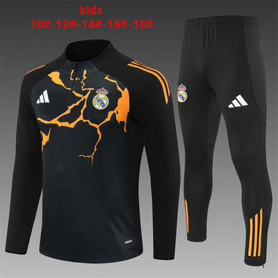 Kids Real Madrid Training Tracksuits 25/26 Football Kit Soccer Jersey