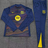 Kids Barcelona Training Tracksuits 25/26 Football Kit Soccer Jersey