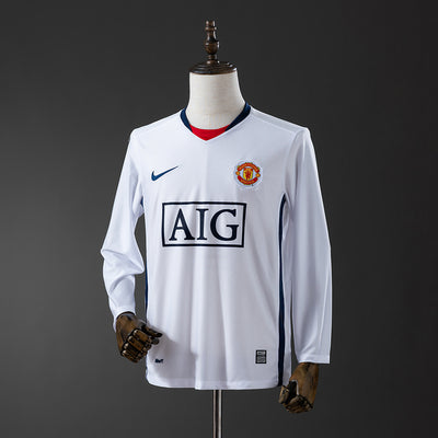 Manchester United Jersey 2008-09 Away Retro Kit Long Sleeves