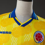 Colombia Originals Home Jersey 1994 Retro Long Sleeves Football Kit Soccer Shirt