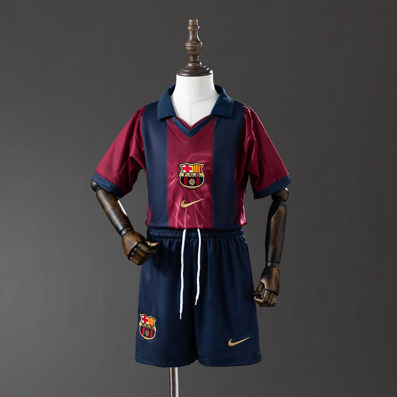Kids Barcelona Jersey 25/26 Special Football Kit