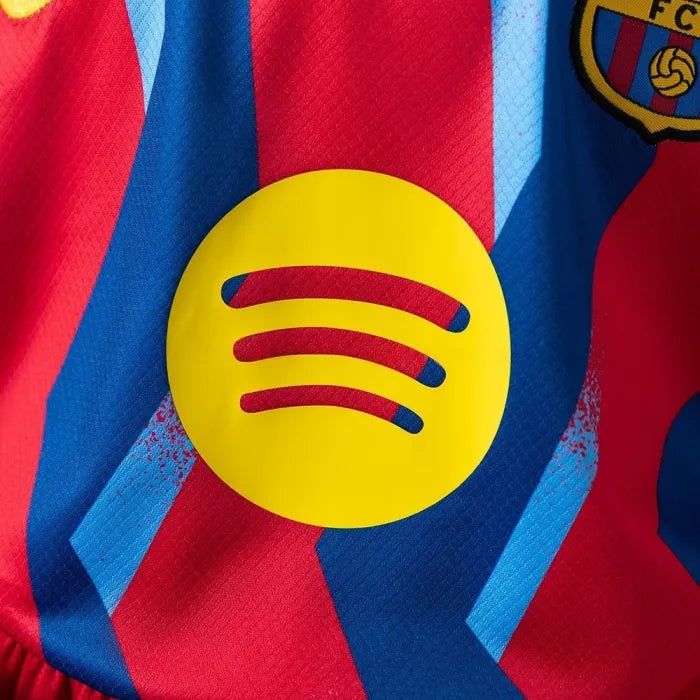 Kids Barcelona Jersey 25/26 Fourth Football Kit - PalmSportss