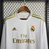 Real Madrid Jersey Home Kit 2019 2020 Retro Long Sleeves - PalmSportss