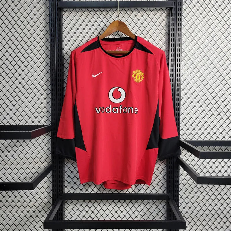 Manchester United Jersey Home kit 2003/04 retro Long Sleeves Football Team Soccer shirt