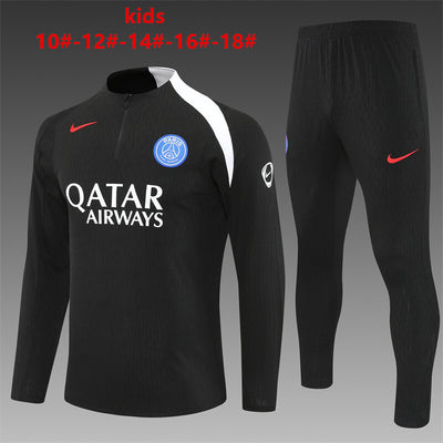 Kids Player Version PSG Training Tracksuits 25/26 Football Kit Soccer Jersey
