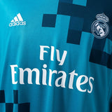 Real Madrid Jersey 2017/18 Third Retro Football Kit Long Sleeves