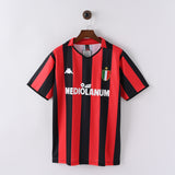 Retro AC Milan Jersey 1988-89 Home Football Kit Soccer Jersey