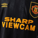 Man United Jersey 1993-95 Away Retro Football Kit