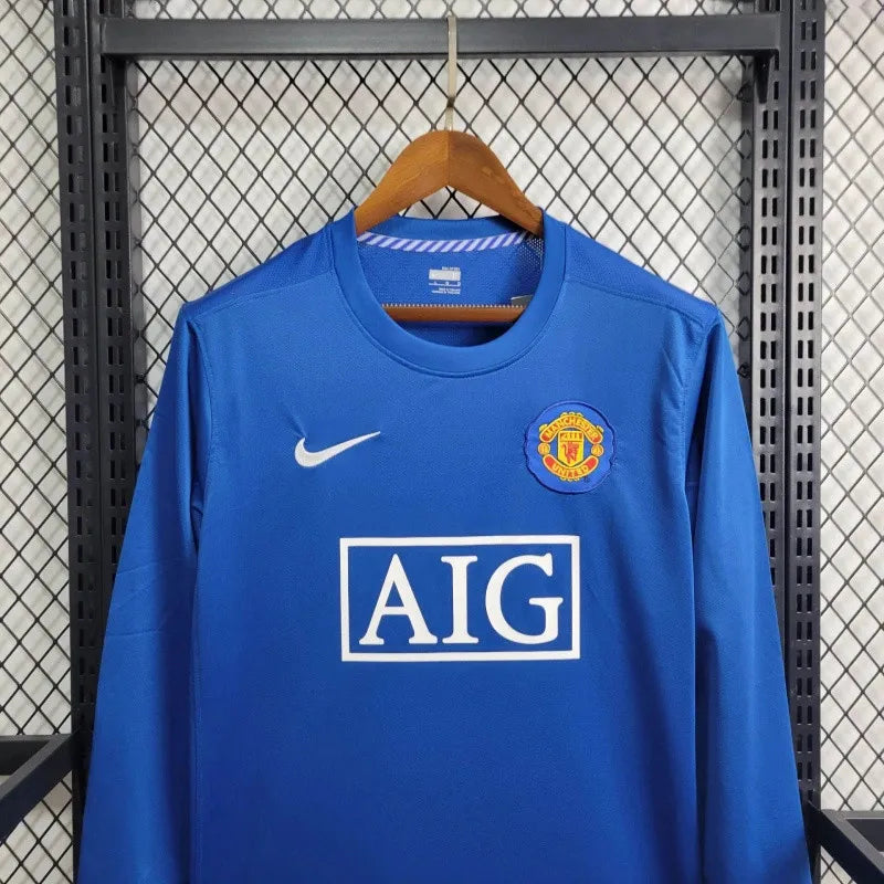 Retro Manchester United Third Kit 08/09 Football Jersey Long Sleeves
