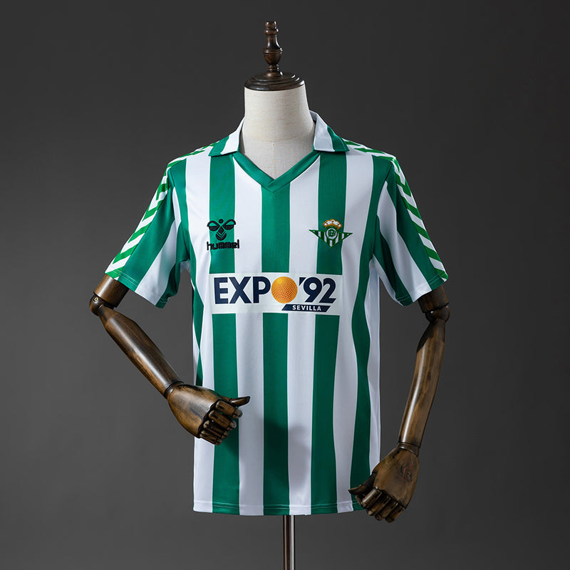 Real Betis Jersey 1987-89 Home Retro Football Kit