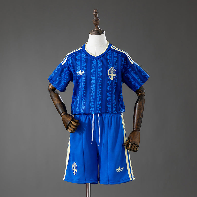 Kids Sweden Away Jersey 2026 World Cup Football Kit Soccer Shirt
