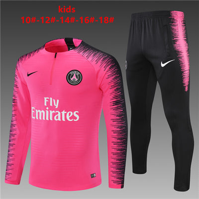 Kids PSG Training Tracksuits 2018-19 Football Kit Soccer Jersey