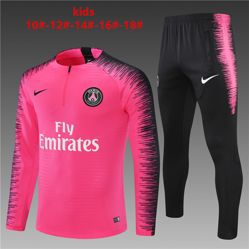 Kids PSG Training Tracksuits 2018-19 Football Kit Soccer Jersey