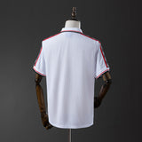 Man United Jersey1998-99 Home White Retro Football Kit