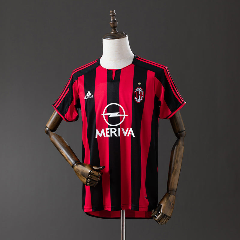 AC Milan Jersey 2003-04 Home Retro Football Kit