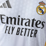 Real Madrid Jersey 25/26 Home Football Kit Long sleeves Player Version