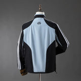 Real Madrid Windbreaker 2004-05 Football Jacket Black Grey - PalmSportss