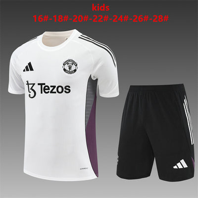 Kids Manchester United Training Tracksuits 25/26 Football Kit Soccer Jersey