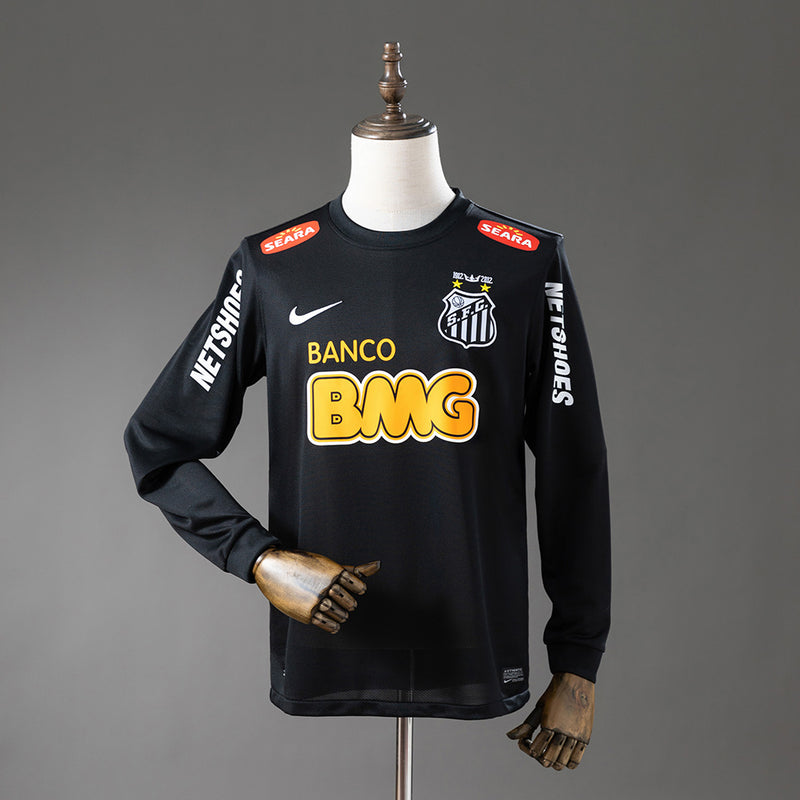 Santos Away Jersey 2012-13 Long Sleeves Retro Football Kit Soccer Shirt
