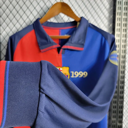 Retro-Barcelona-Jersey-1899-1999-Anniversary-Football-Kit-Soccer-Shirt-Long-Sleeves