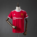 Man United Home Jersey 2021-22 Retro Football Kit Soccer Shirt