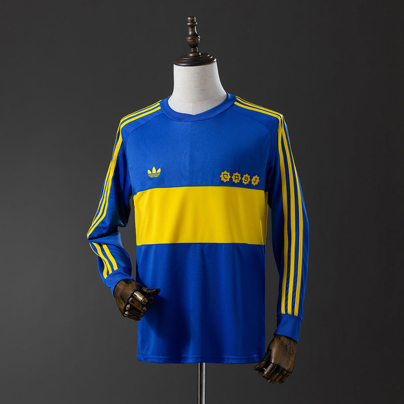 Boca Juniors Jersey 1981-82 Home Retro Football Kit Long Sleeves