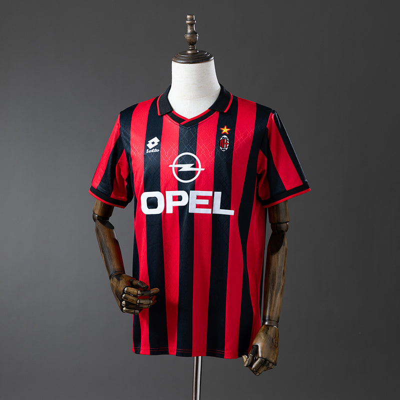 AC Milan Jersey 1995-96 Home Retro Football Kit