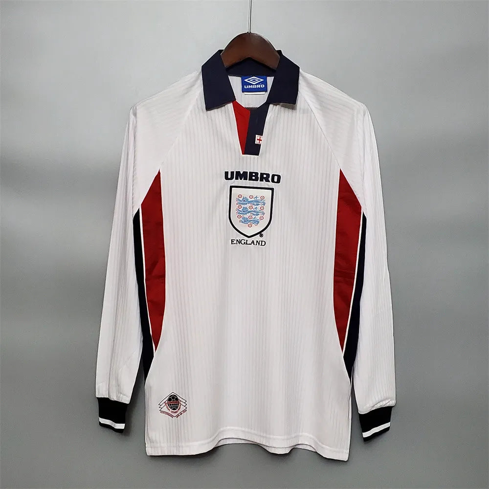 England Jersey Home kit 1998 Retro Long Sleeves