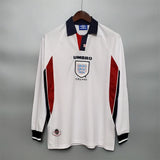 England Jersey Home kit 1998 Retro Long Sleeves - PalmSportss