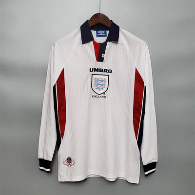 England Jersey Home kit 1998 Retro Long Sleeves