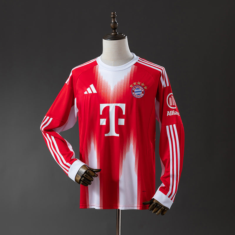Bayern Munich Jersey 25/26 Home Football Kit Long Sleeves