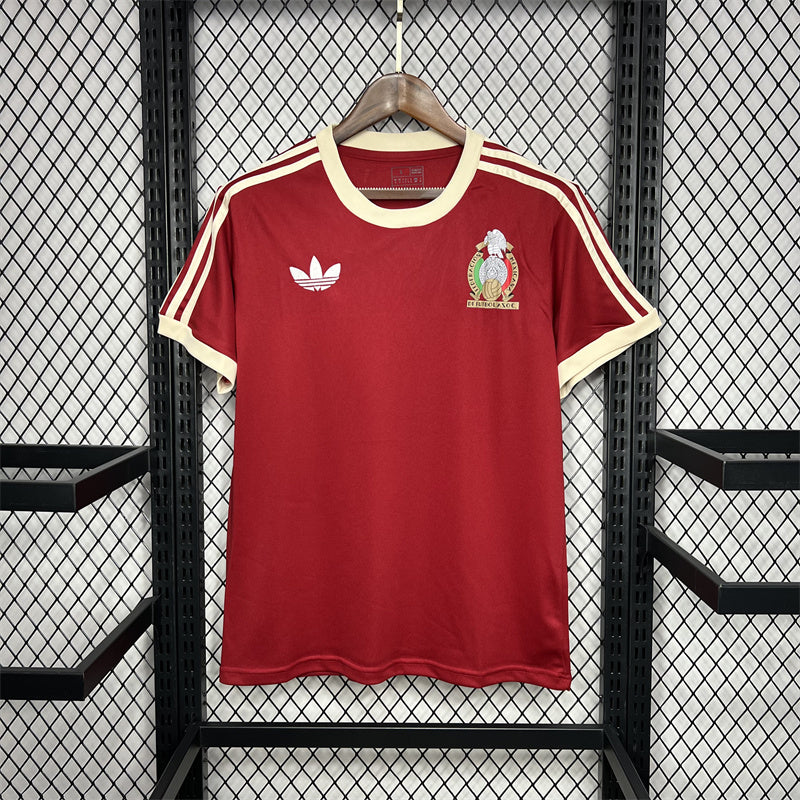 Retro Mexico Red Jersey 1985 Football Kit Soccer Shirt