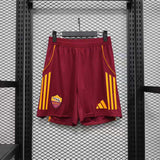 Player Version AS Roma Shorts 25/26 Home Football Kit Soccer Shorts