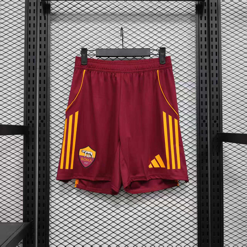 Player Version AS Roma Shorts 25/26 Home Football Kit Soccer Shorts