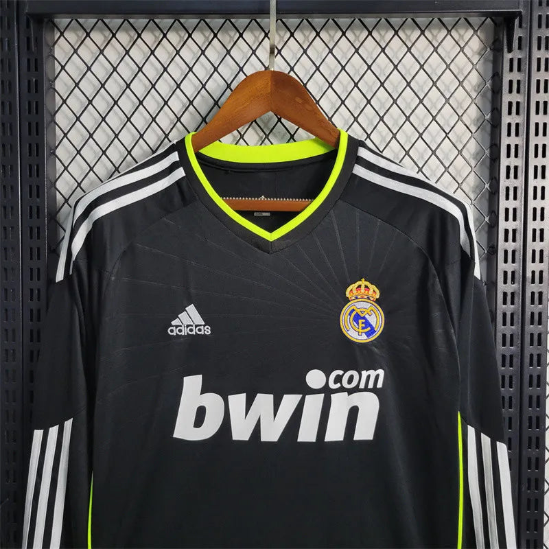 Long Sleeves Away Real Madrid Jersey 10/11 Retro Football Kits