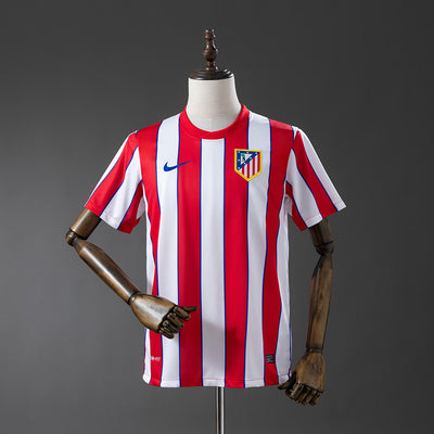 Atletico Madrid Home Jersey 2011-12 Retro Football Kit Soccer Shirt