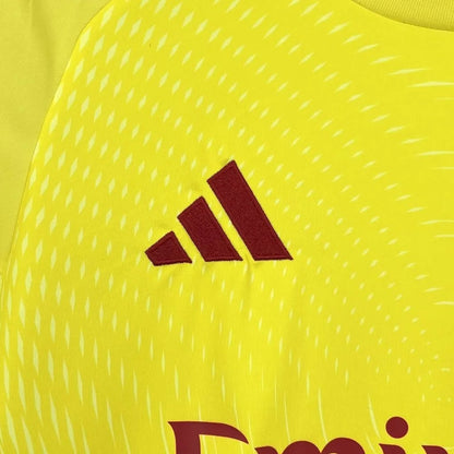 Arsenal Goalkeeper Jersey 25/26 Yellow Football Kit Soccer Jersey