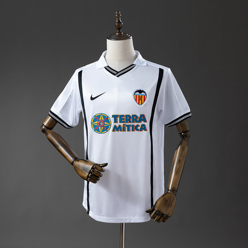 Valencia Jersey 2000-01 Home Retro Football Kit