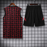 Man United Vest Set Training Tracksuits 25/26 Football Kit Soccer Jersey
