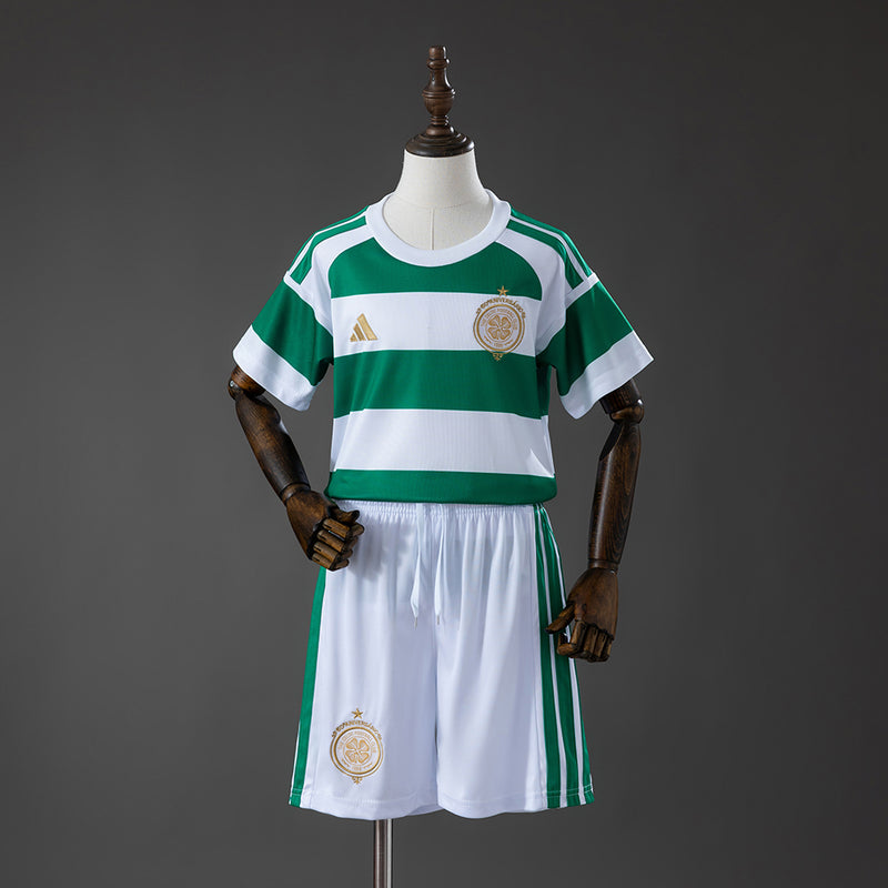 Kids Celtic Home Jersey 2026-2027 Football Kit Soccer Shirt