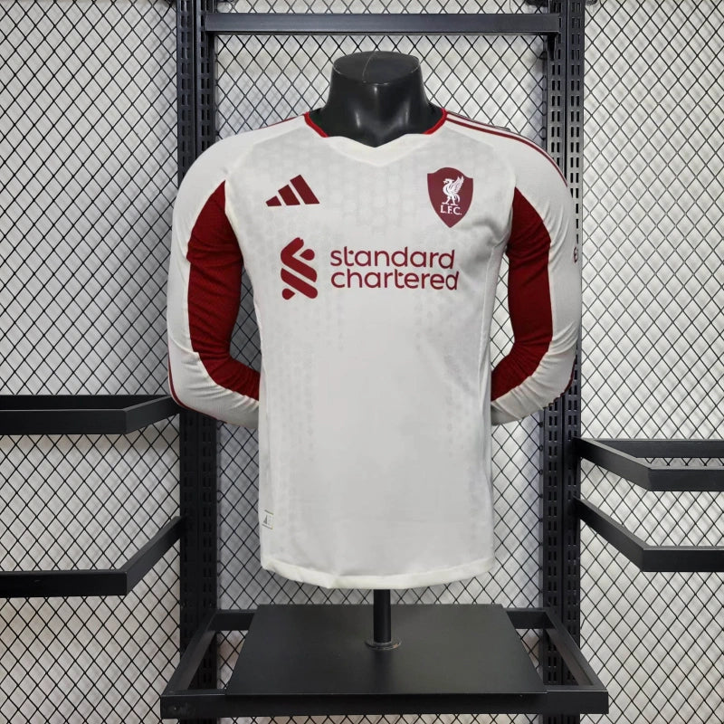 Player Version Liverpool Jersey 25/26 Away Long Sleeves Football Kit Soccer Jersey
