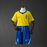 Kids Brazil Home Jersey 2026 World Cup Football Kit Soccer Shirt PalmSportss